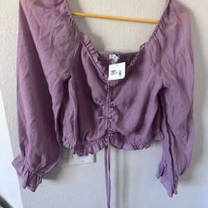 Love Tree Women's Purple Top size L NWT